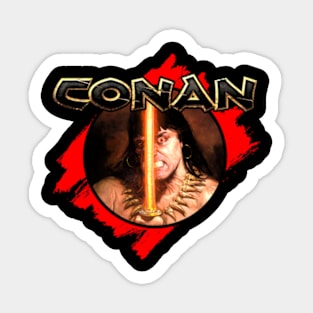 Conan Rage (Black Print) Sticker